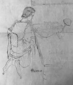 Flo as drawn by her sister Ruth