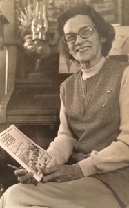My mother, Florence Martin, with the chapbook