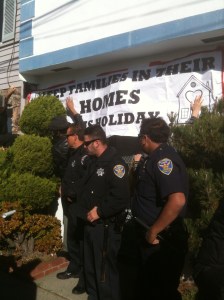 Cops guarding Josephine Colbert's home from Occupiers