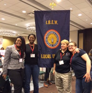 Sister electricians at the Women Building the Nation conference